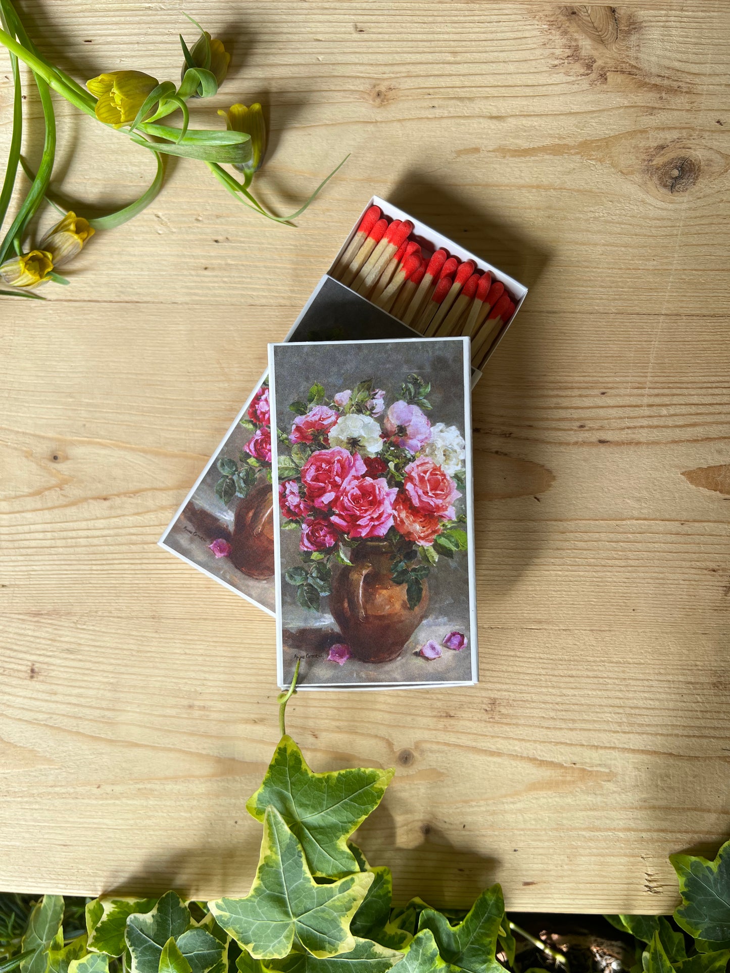 CAJA CERILLAS - ROSAS DE JARDÍN