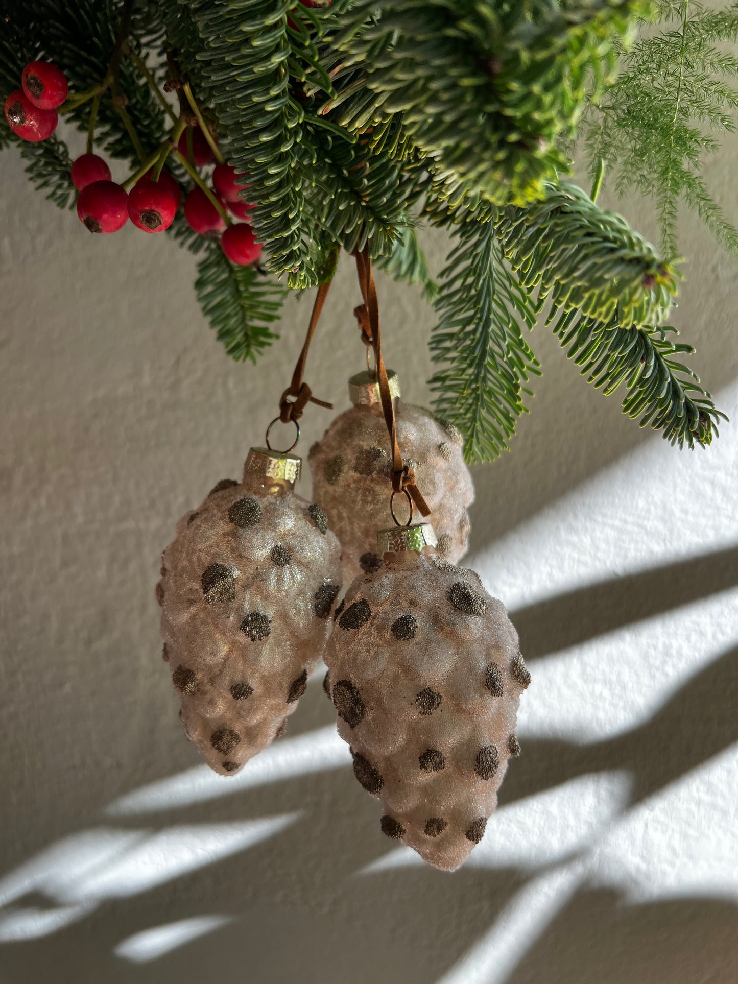 ADORNO CRISTAL TRIO PIÑAS