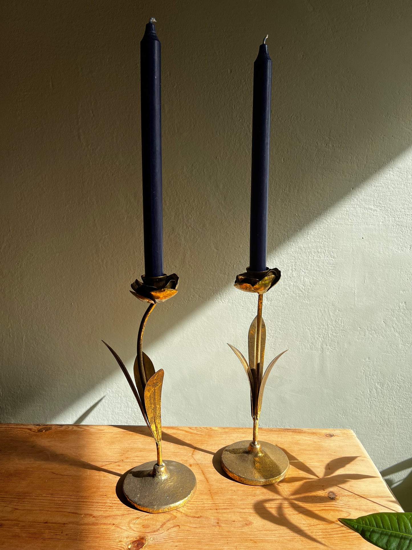 CANDELABRO LATÓN ROSA