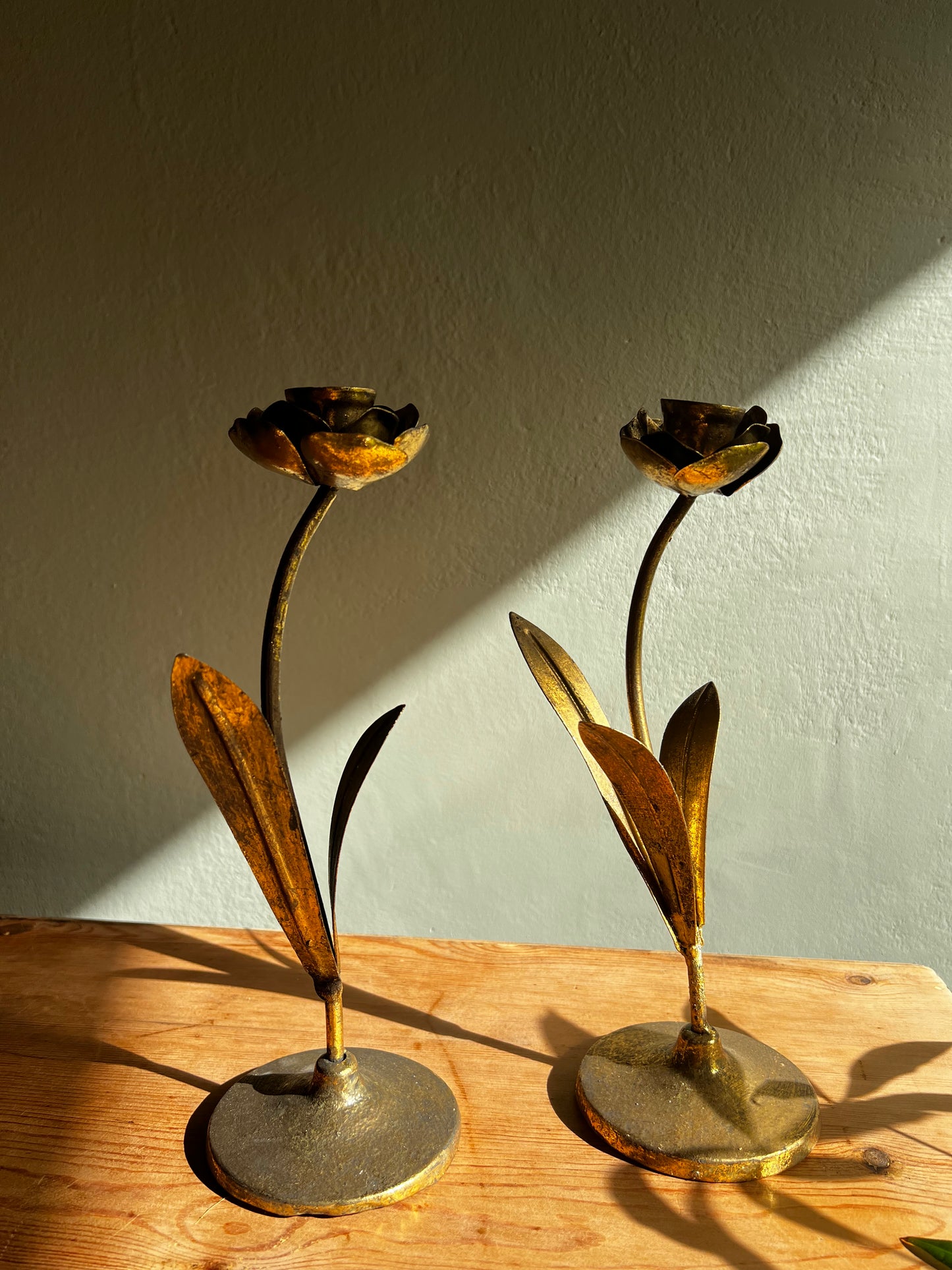 CANDELABRO LATÓN ROSA