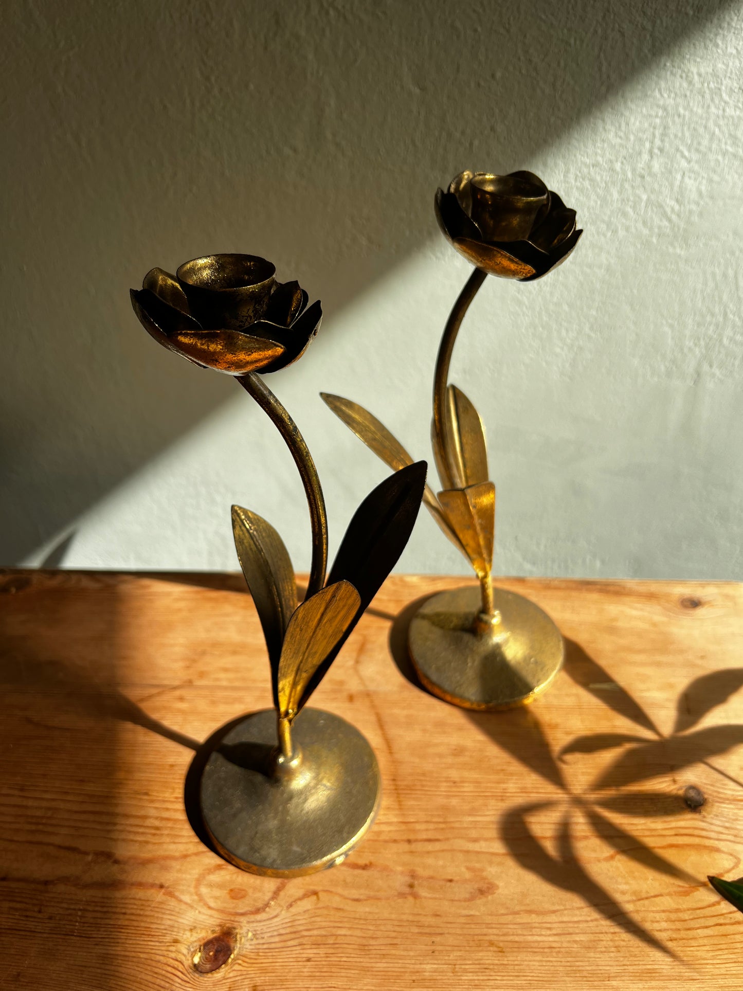 CANDELABRO LATÓN ROSA