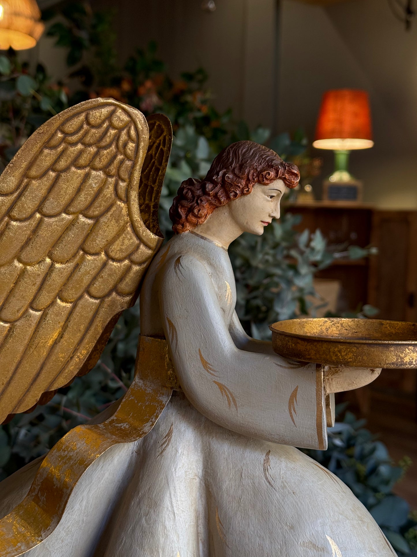 PORTAVELA ÁNGEL- AGACHADO