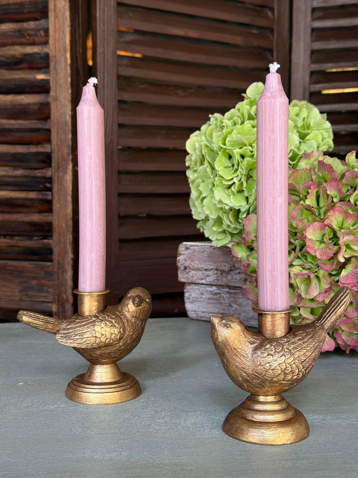 CANDELABRO PÁJARO  COLA ARRIBA