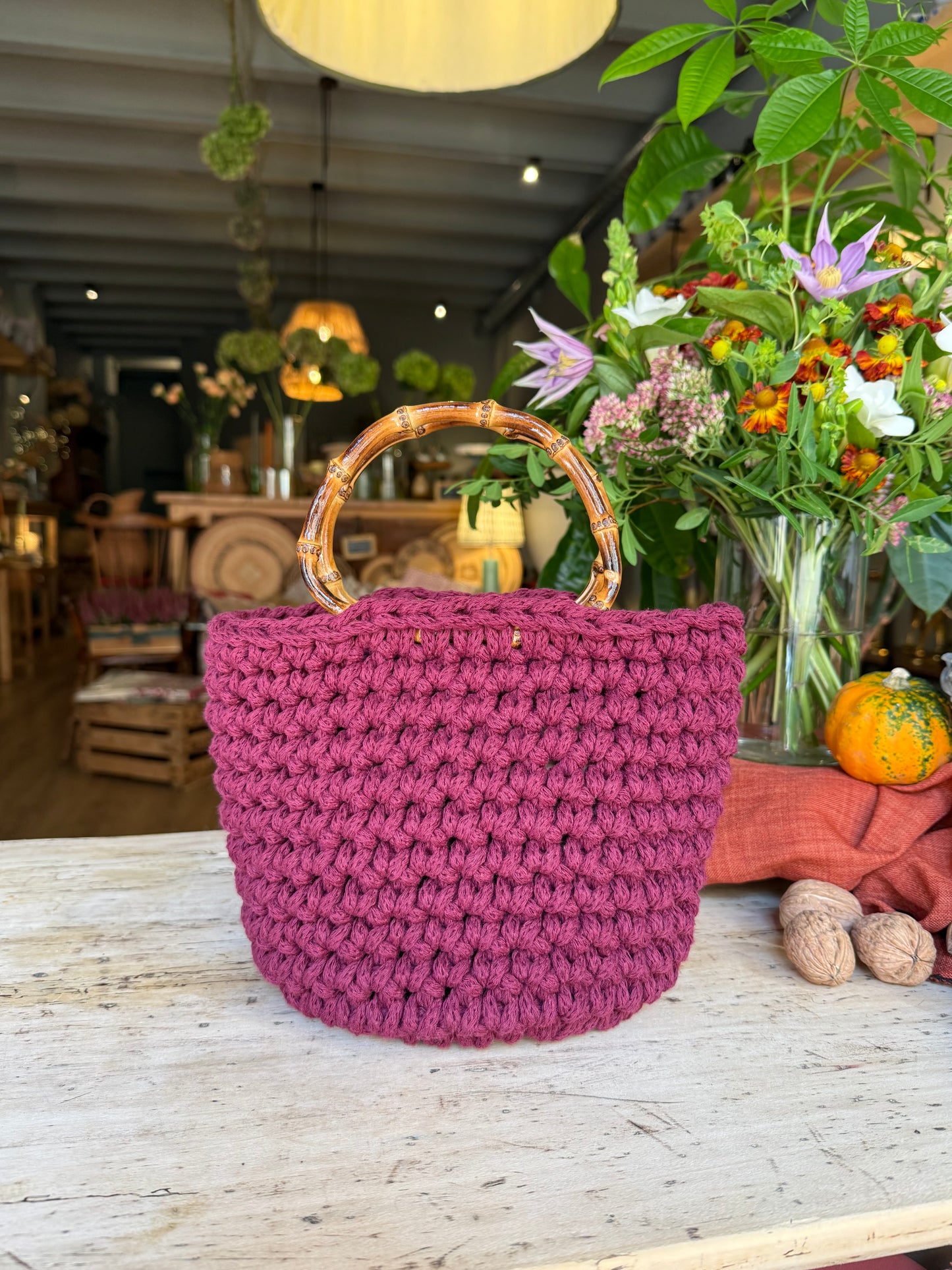 BOLSO CAMPÁNULA - BURDEOS