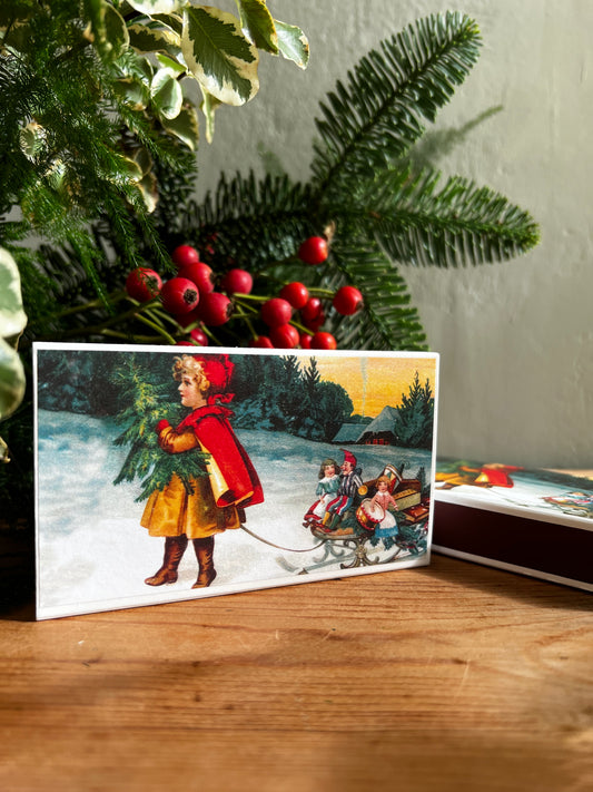 CAJA CERILLAS MODELO NIÑA