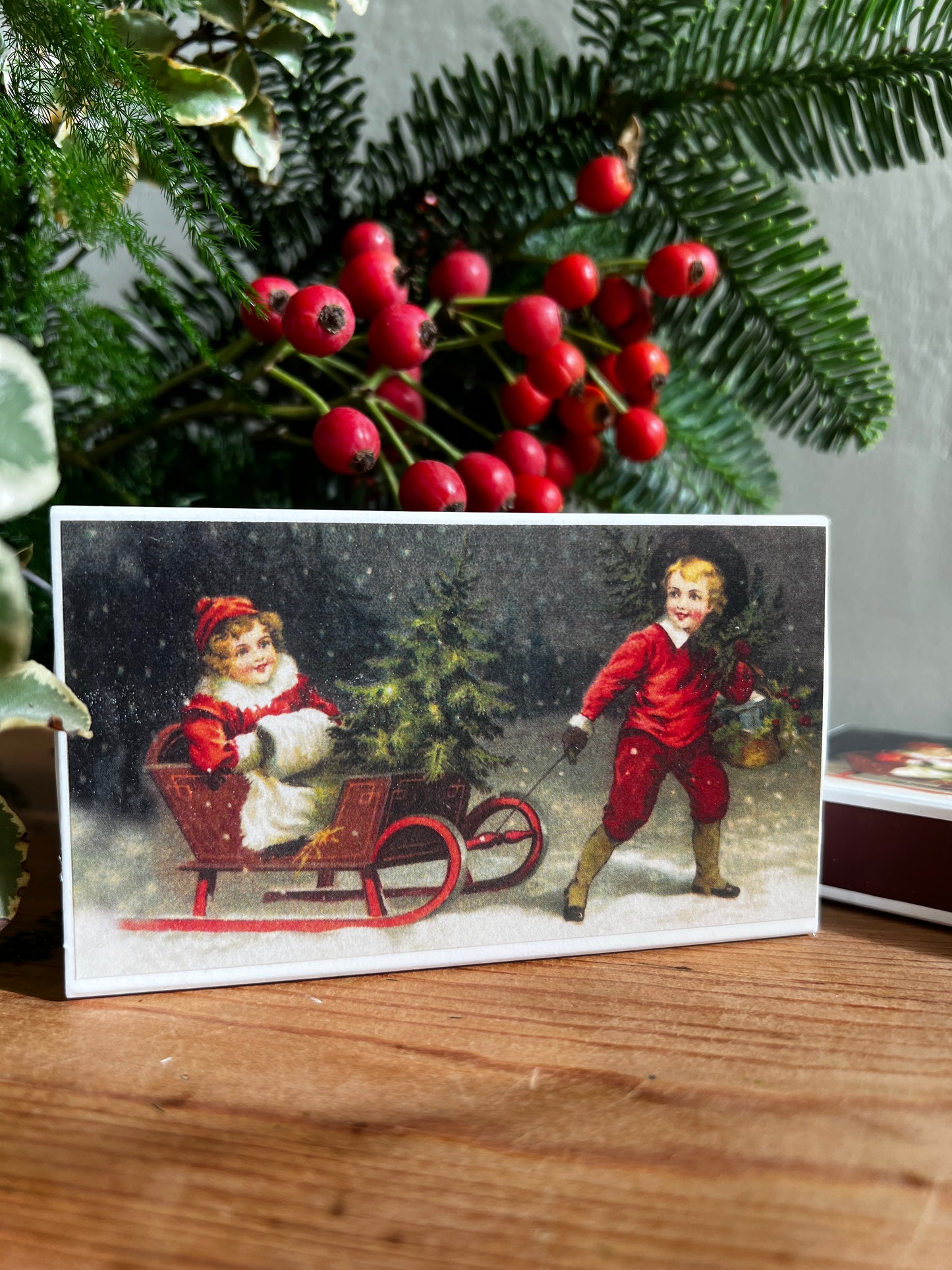 CAJA CERILLAS MODELO TRINEO