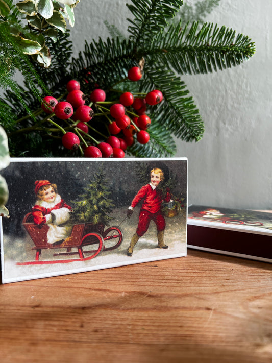 CAJA CERILLAS MODELO TRINEO