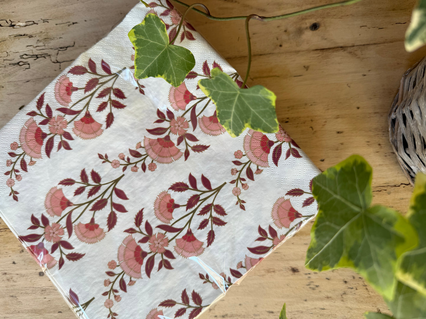 SERVILLETAS PAPEL - CLAVELINA ROSA