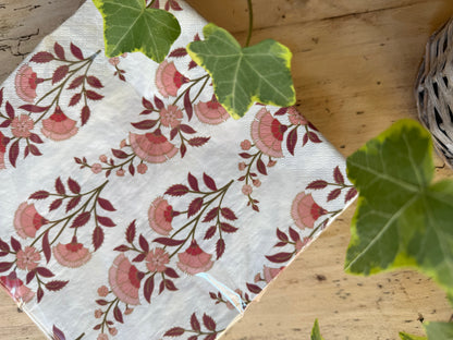 SERVILLETAS PAPEL - CLAVELINA ROSA