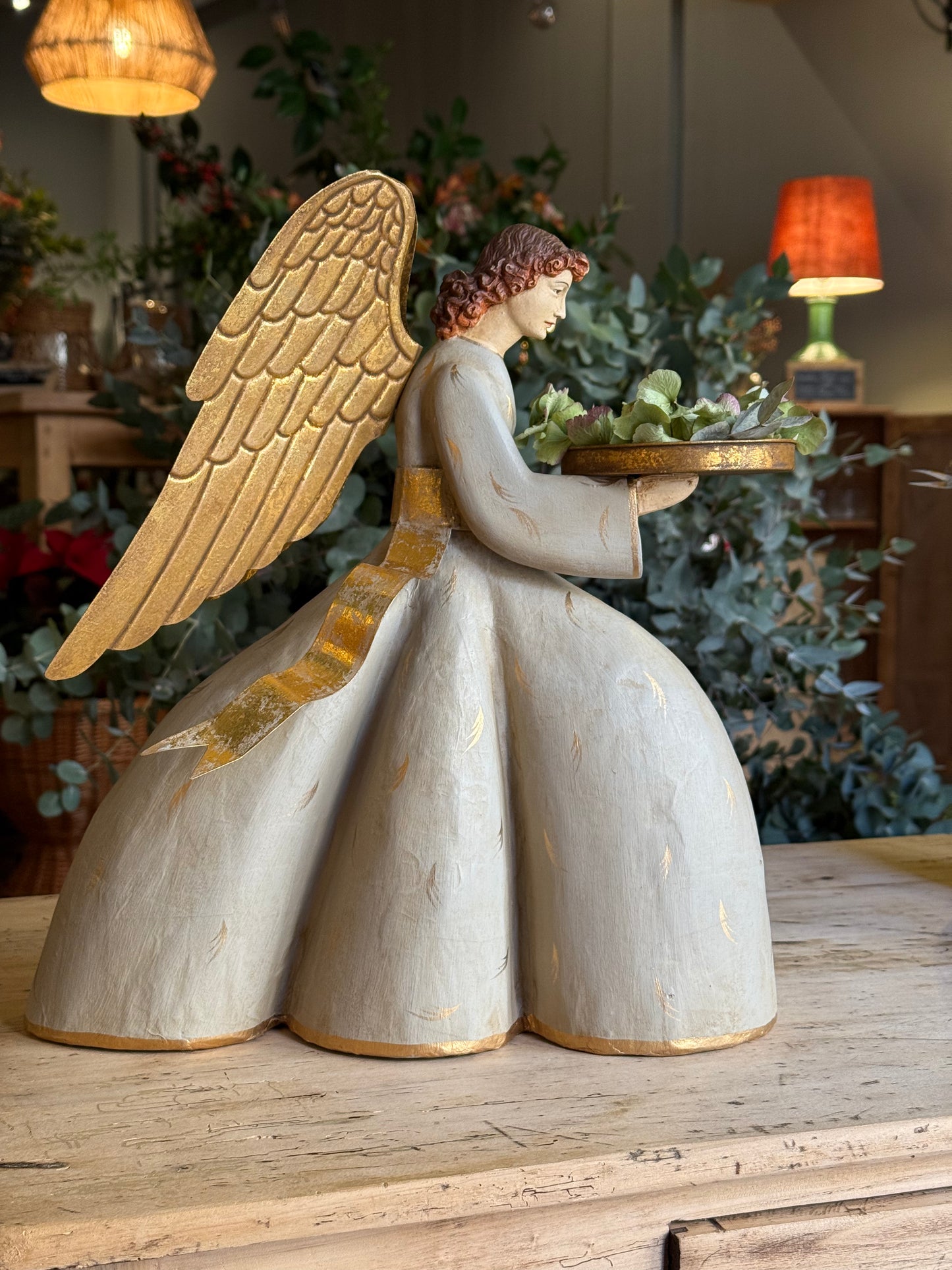 PORTAVELA ÁNGEL- AGACHADO