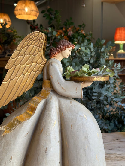 PORTAVELA ÁNGEL- AGACHADO