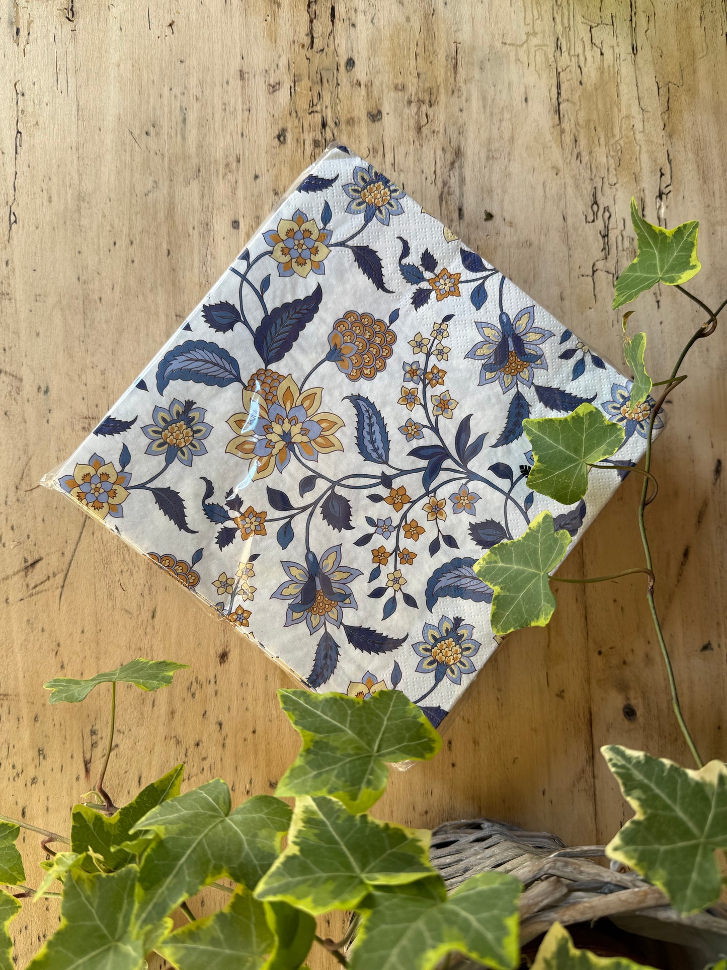 SERVILLETAS PAPEL - GARDEN AZUL