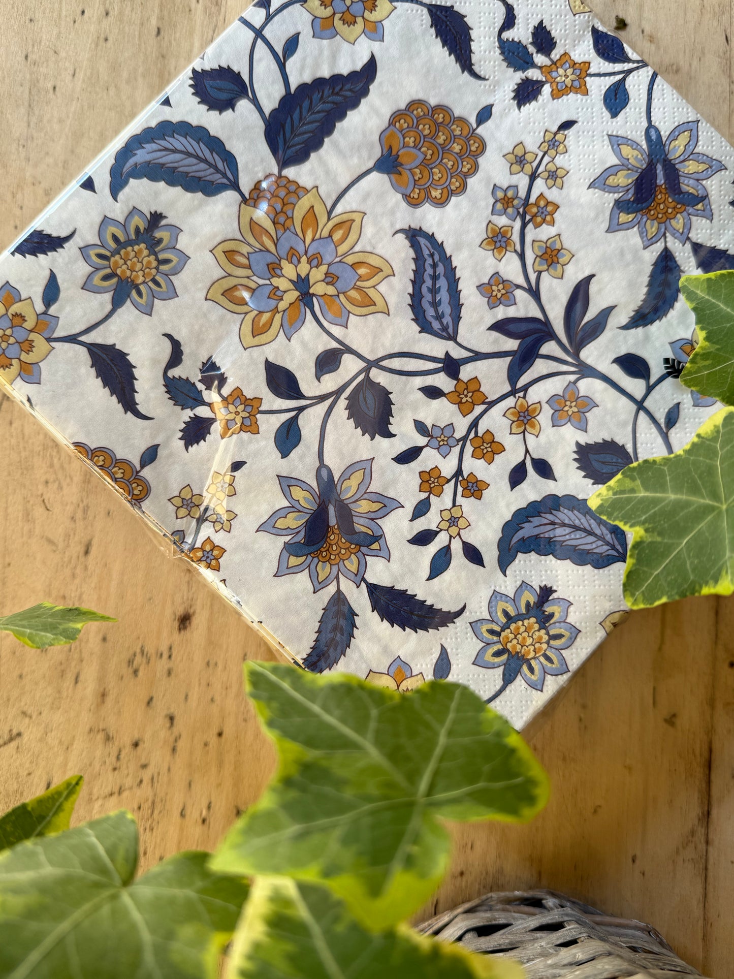 SERVILLETAS PAPEL - GARDEN AZUL