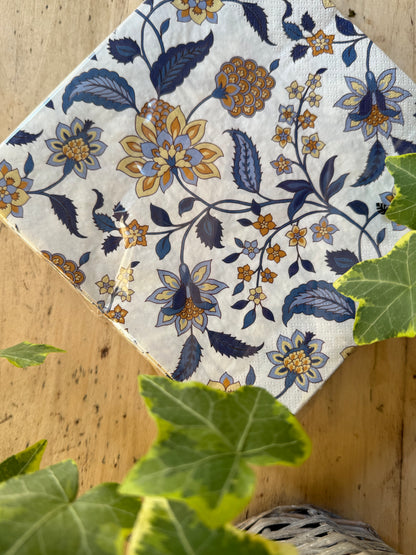 SERVILLETAS PAPEL - GARDEN AZUL